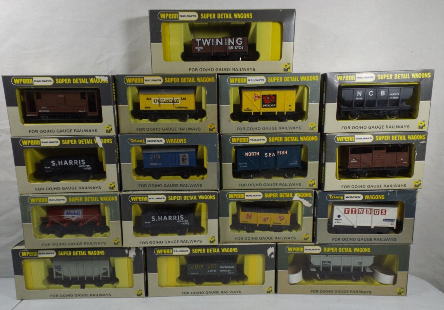 (16) Wren Railways OO/HO freight cars in original boxes (lot W-2)