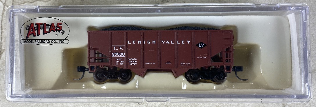 Vintage N Scale Fishbelly Hopper Car 41171 Lehigh Valley Atlas