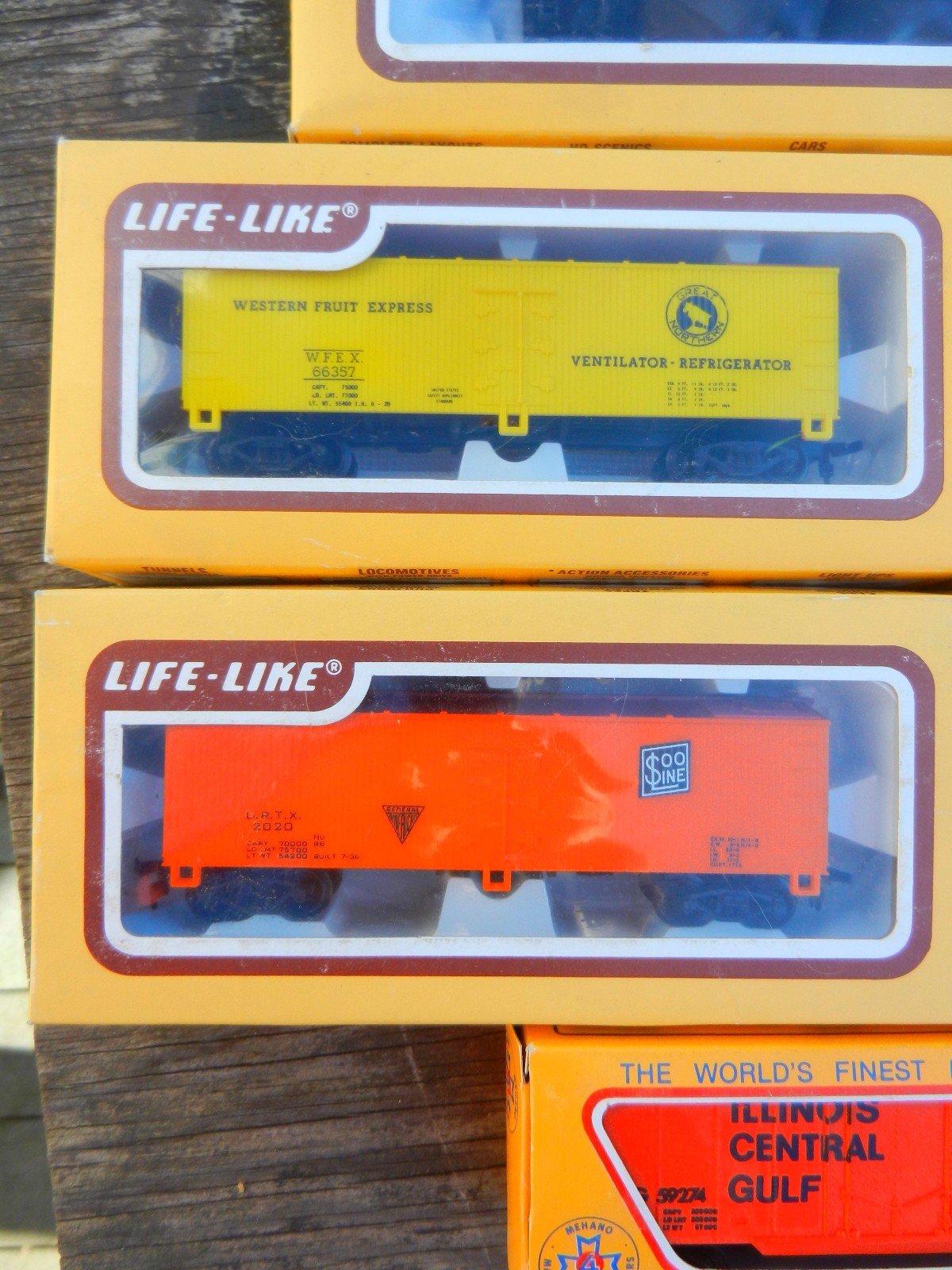 Lot of 5 Life-Like Bev/Bel G.N. Soo Line, Western Ex. HO Freight Cars Box Cars+