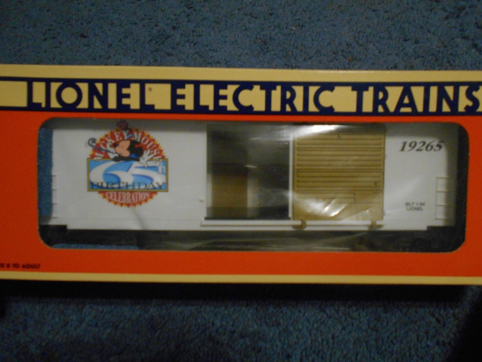 LIONEL MICKEY’S 65TH BIRTHDAY BOXCAR **BRAND NEW**6-19265 FAST FREE SHIP!!