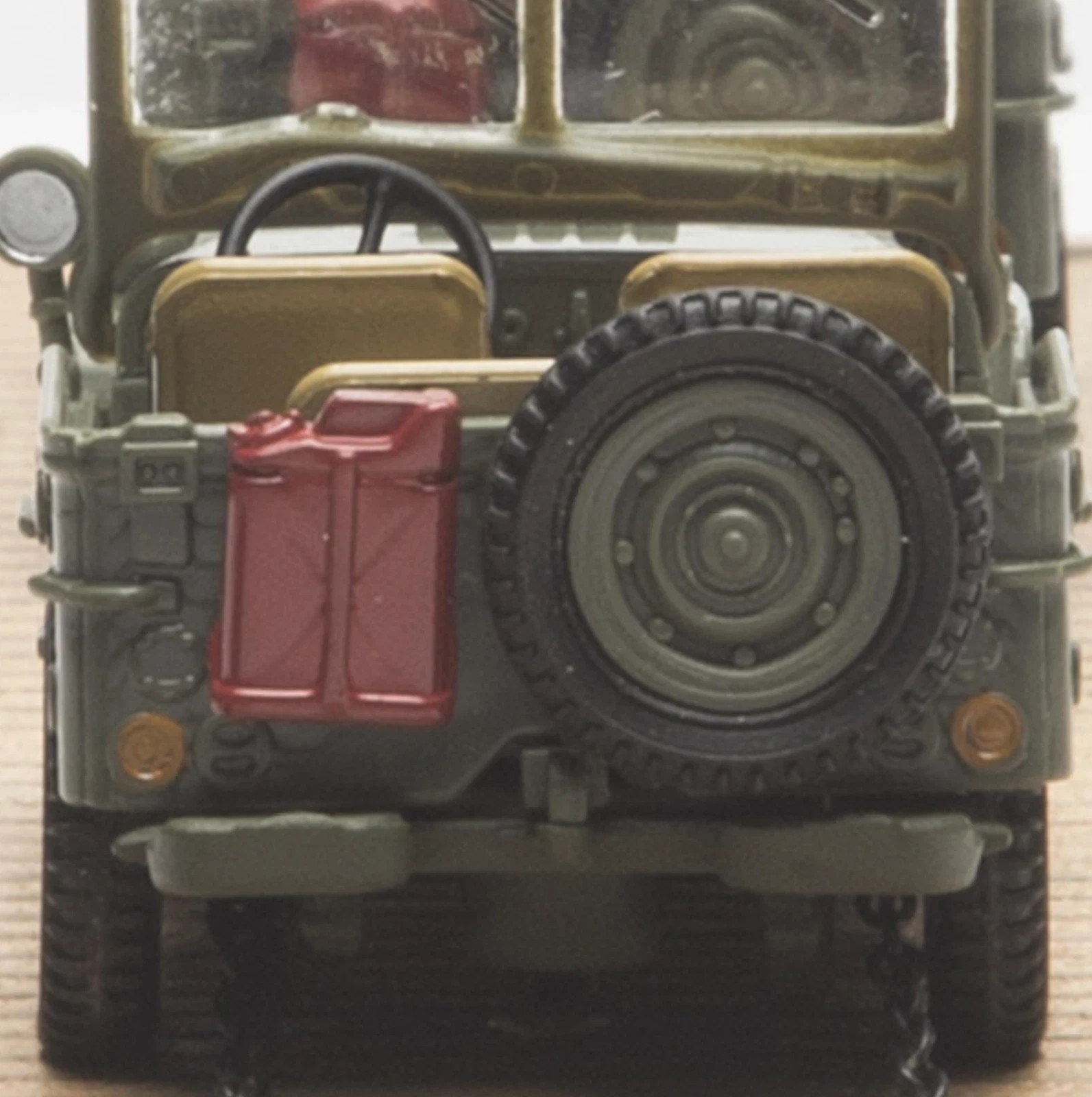 O Gauge Two US Military Army Cargo Jeeps Train Cars Camo Long Army Flatcar