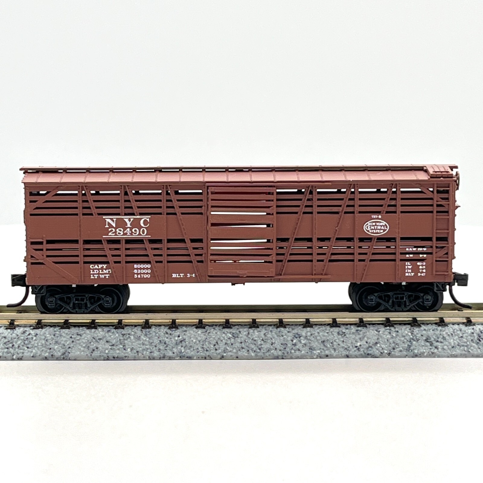 Micro-Trains N Scale 35040 New York Central Stock Cattle Livestock Car NYC 28490