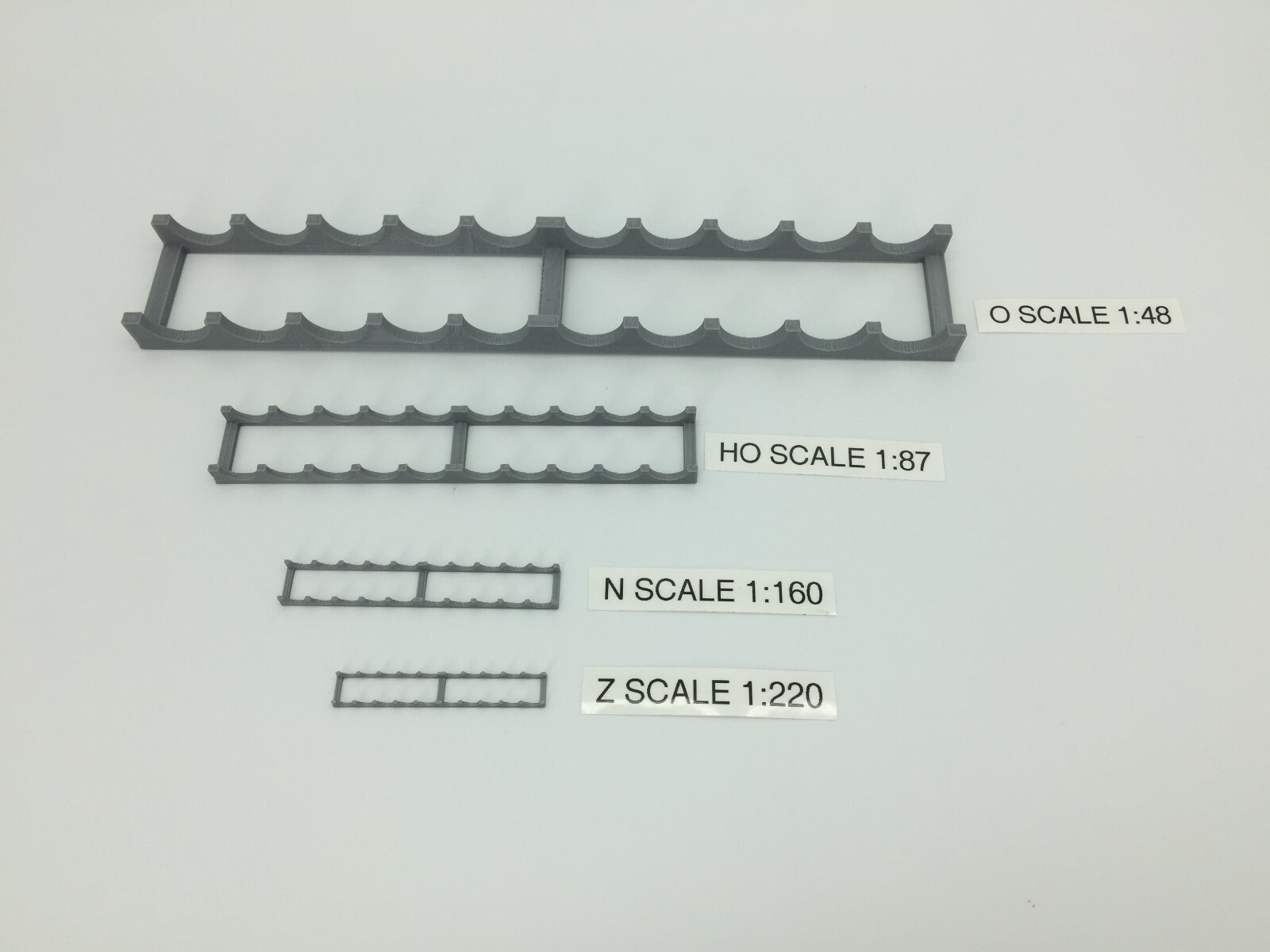 WHEEL CAR RACK for Flat Car or Gondola – O Scale – 1:48 – RACK ONLY – SEE DESC!