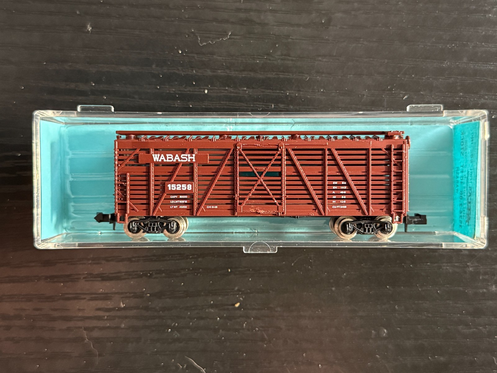 N Atlas Wabash 40′ Stock Cattle Car – ME4730
