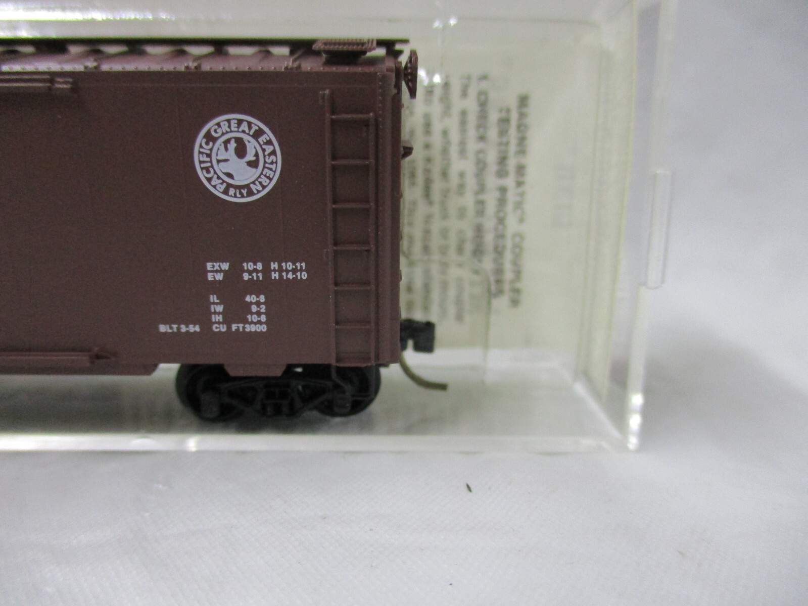N Scale Kadee Micro Trains 20970 Pacific Great Eastern 40′ Box Car Rd# PGE 4012