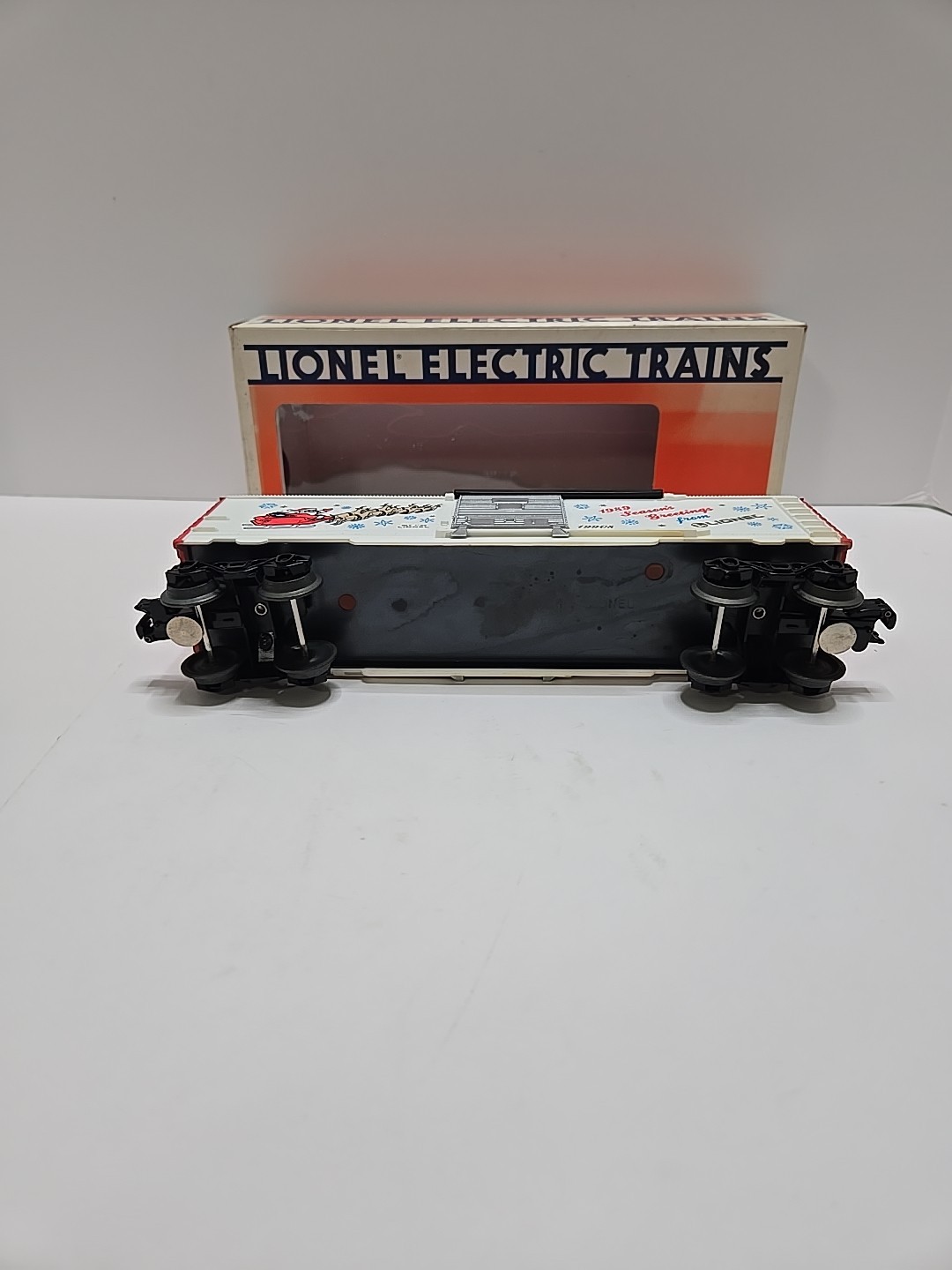 LIONEL 6-19908 CHRISTMAS BOX CAR 1989 SEASONS GREATINGS NEW IN ORIG BOX