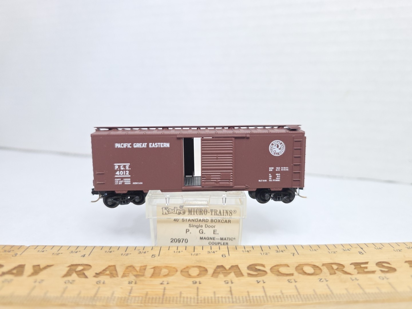 MTL 20970 Pacific Great Eastern PGE 4012 40′ Boxcar Micro Trains N Scale LNIB (G