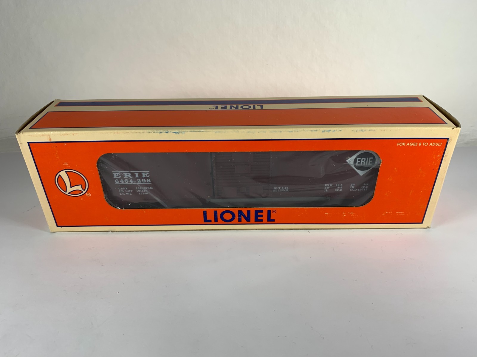 LIONEL 6-19283, ERIE SINGLE DOOR BOX CAR #6464-296, NIB (1996)