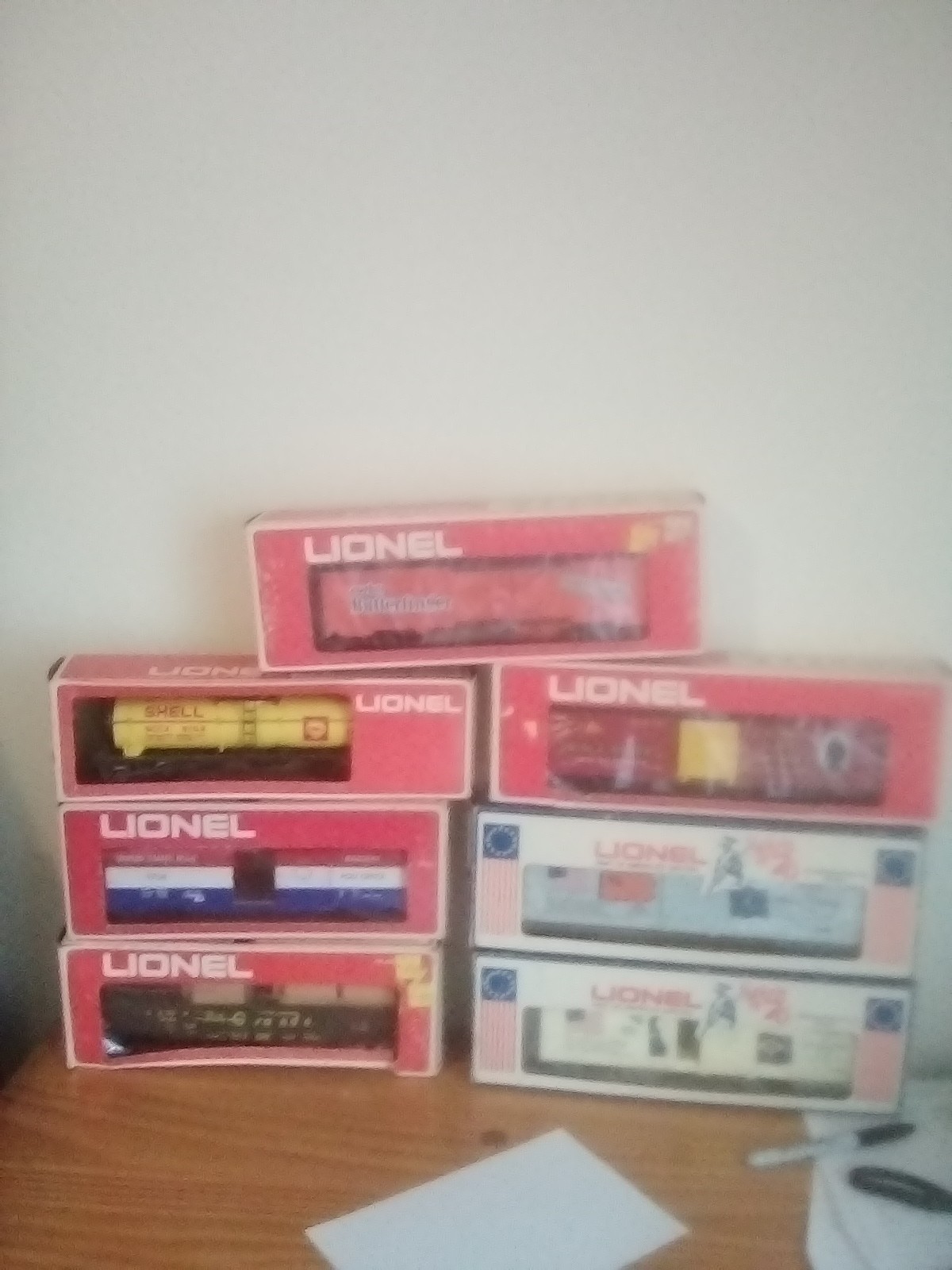Lionel O Gauge MPC Lot Of 7 Boxed Train Cars In Excellent Condition