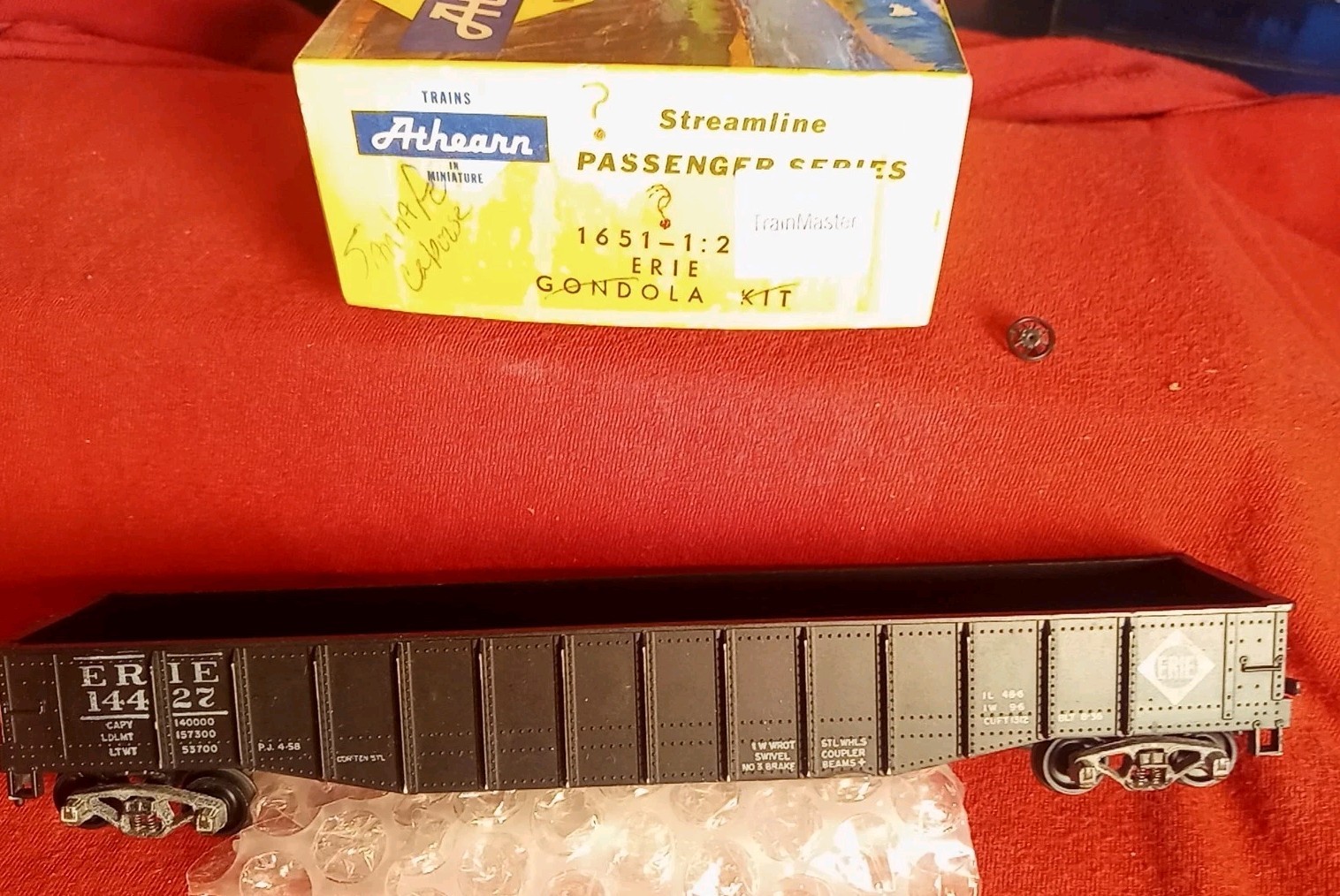 Erie Gondola Lionel L W/ Cannisters Athearn Kit 50′ Erie 14414 1993 Rarity Seald