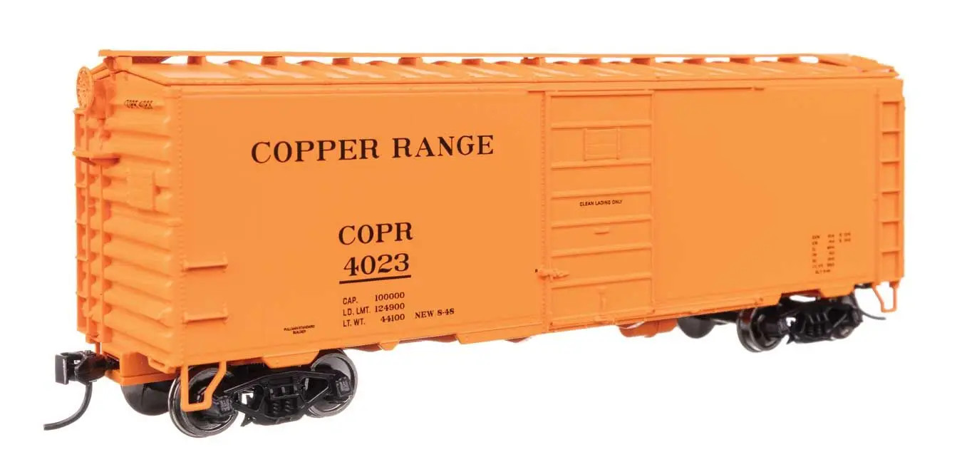 Walthers HO 40′ PS-1 Boxcar Copper Range COPR #4023 45510