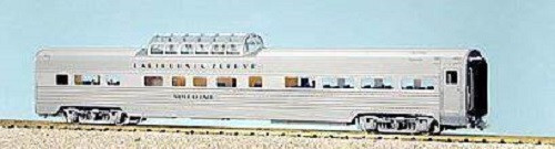 USA Trains R31019 California Zephyr Vista Dome #4 – Extruded Aluminium, G Scale