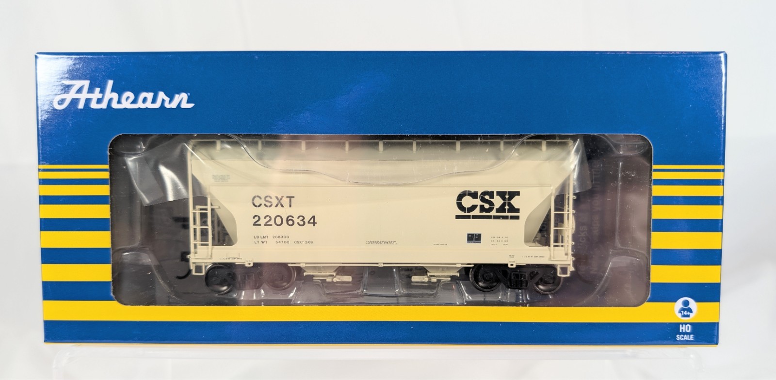 Athearn RTR HO ACF 2970 2 Bay Hopper – CSX 220634 – ATH81053