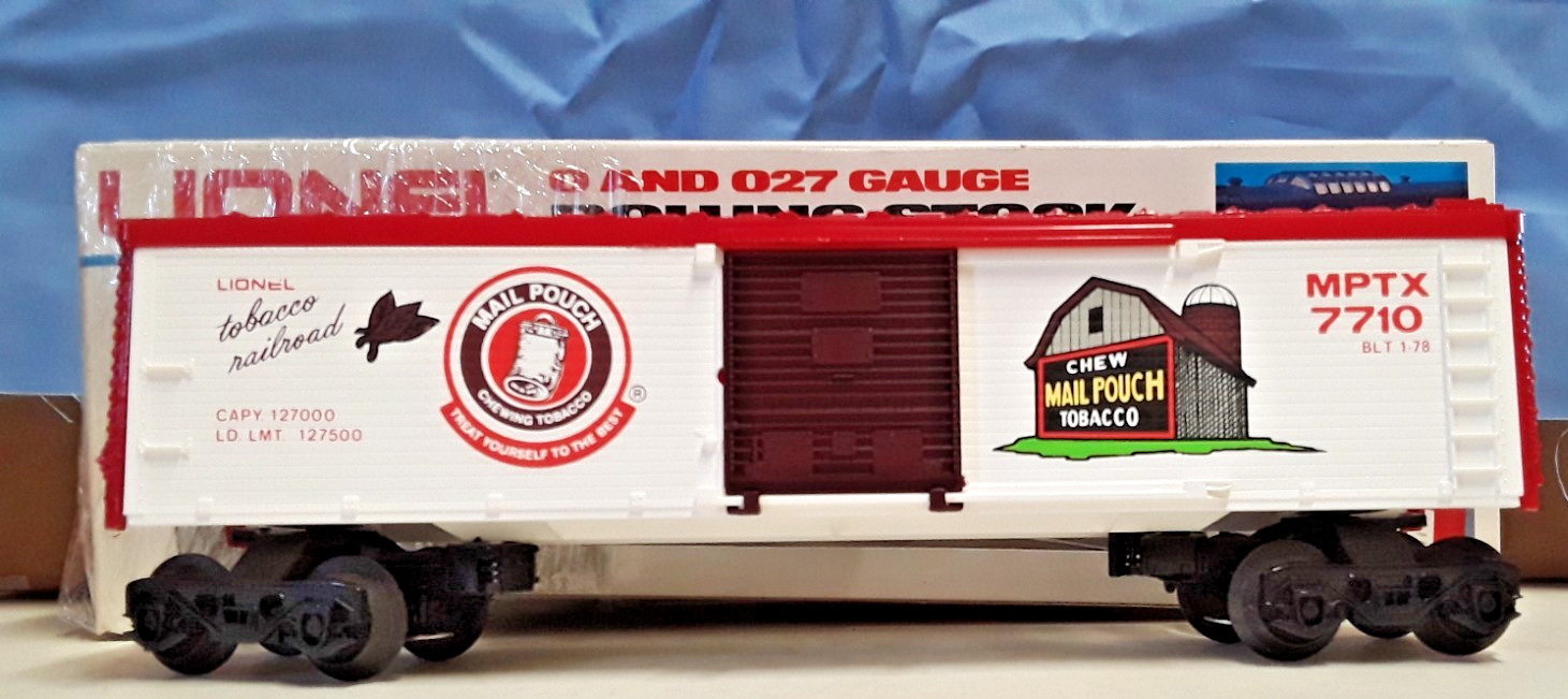 Lionel O Gauge Mail Pouch Chewing Tobacco Box Car #MPTX 7710 (CC-338