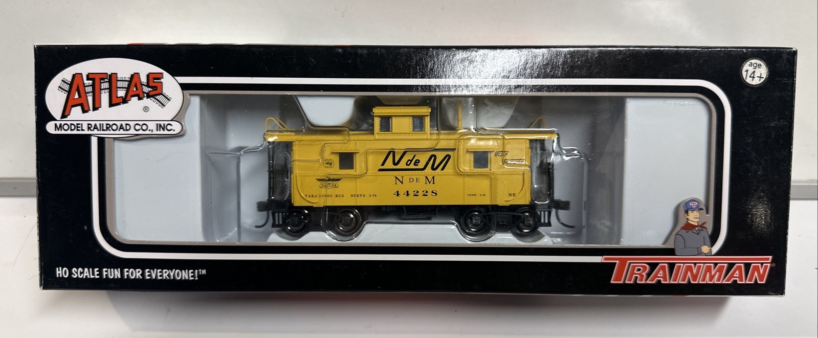 Atlas HO Scale RTR N de M Cupola Caboose #44228