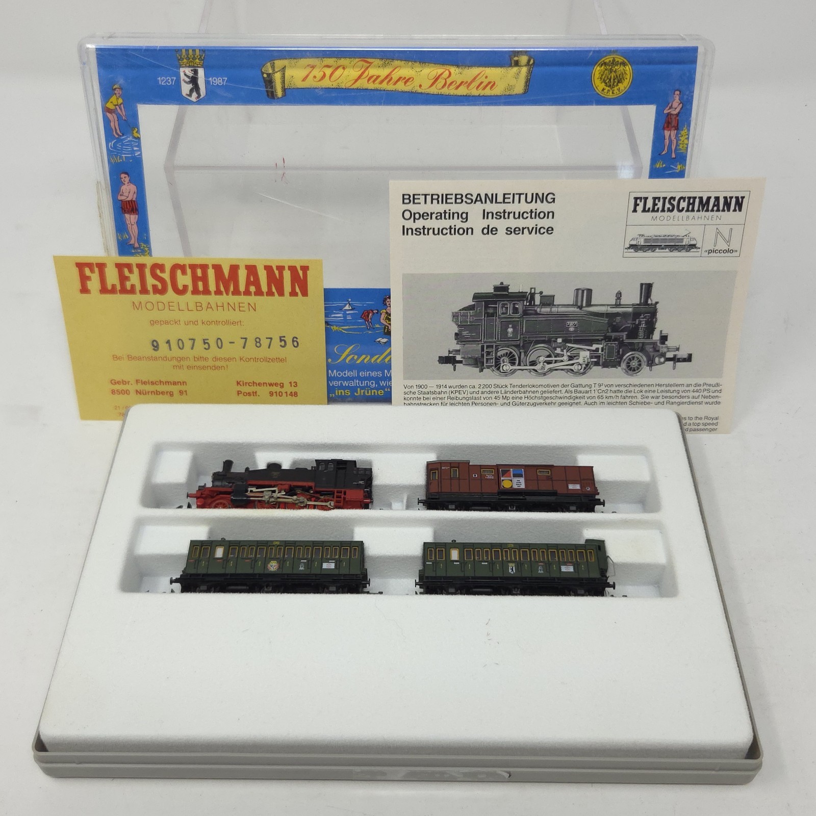Fleischmann N SCALE Anniversary SET 750 Jahre Berlin Limited Edition