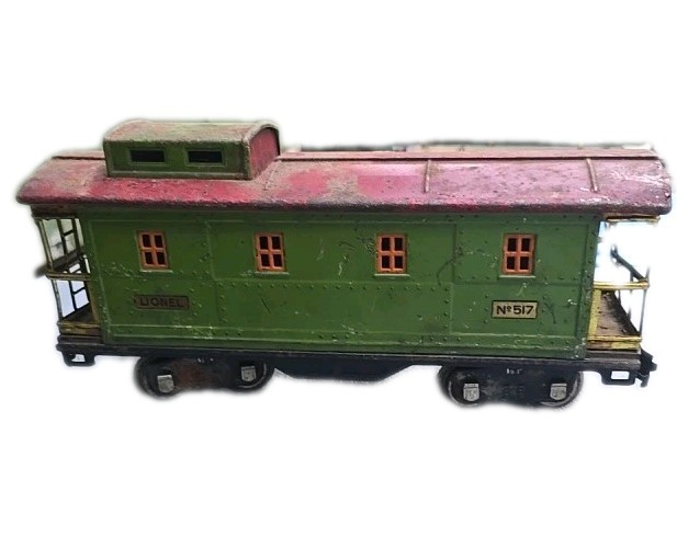 Lionel Green Caboose Standard Gauge #517 Early 30s Collectible For Restoration