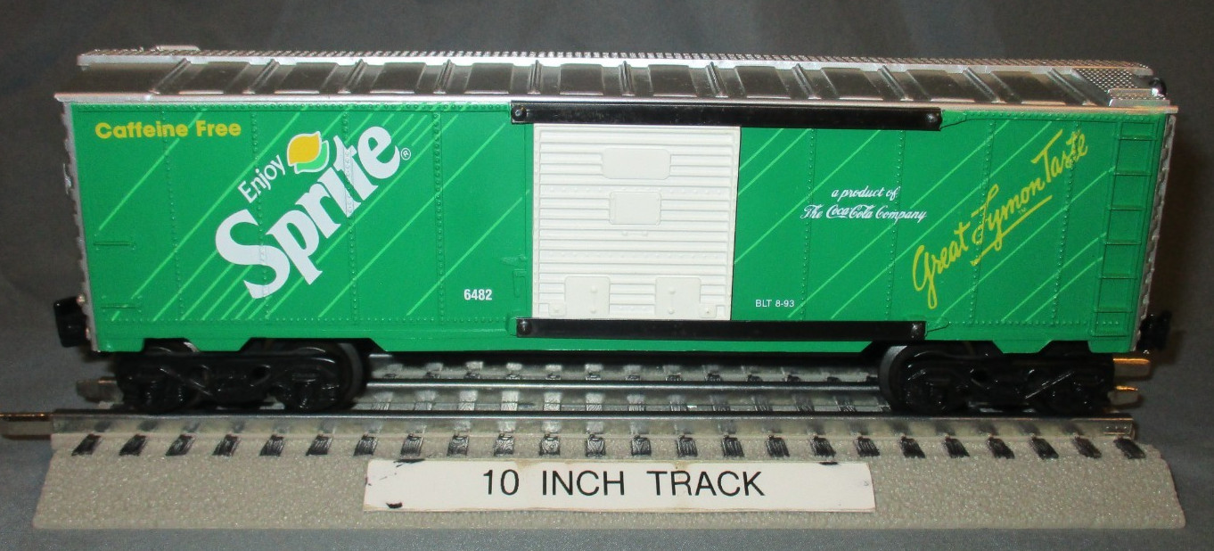K-Line 6482 Coca-Cola Enjoy Sprite Metal Frame Boxcar wks w/ Lionel 1993
