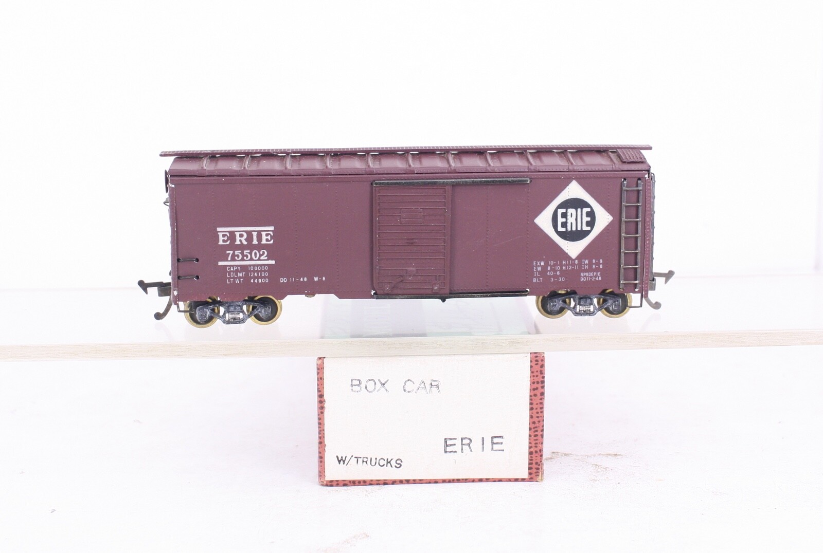 HO International Models Erie Box Car Built Vintage 1950’s Wood & Metal Kit