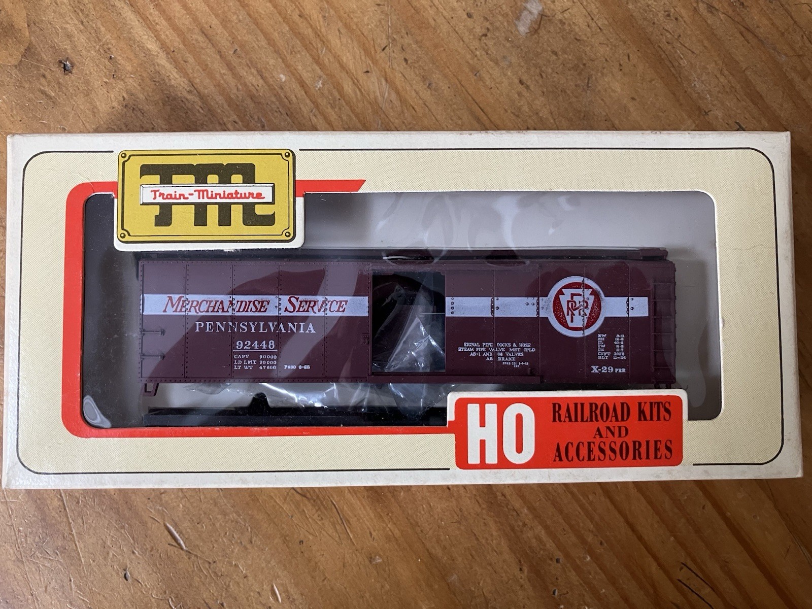 TM Pennsylvania RR Merchandiser Services ARA X-29 Box Car. HO Scale. MINT