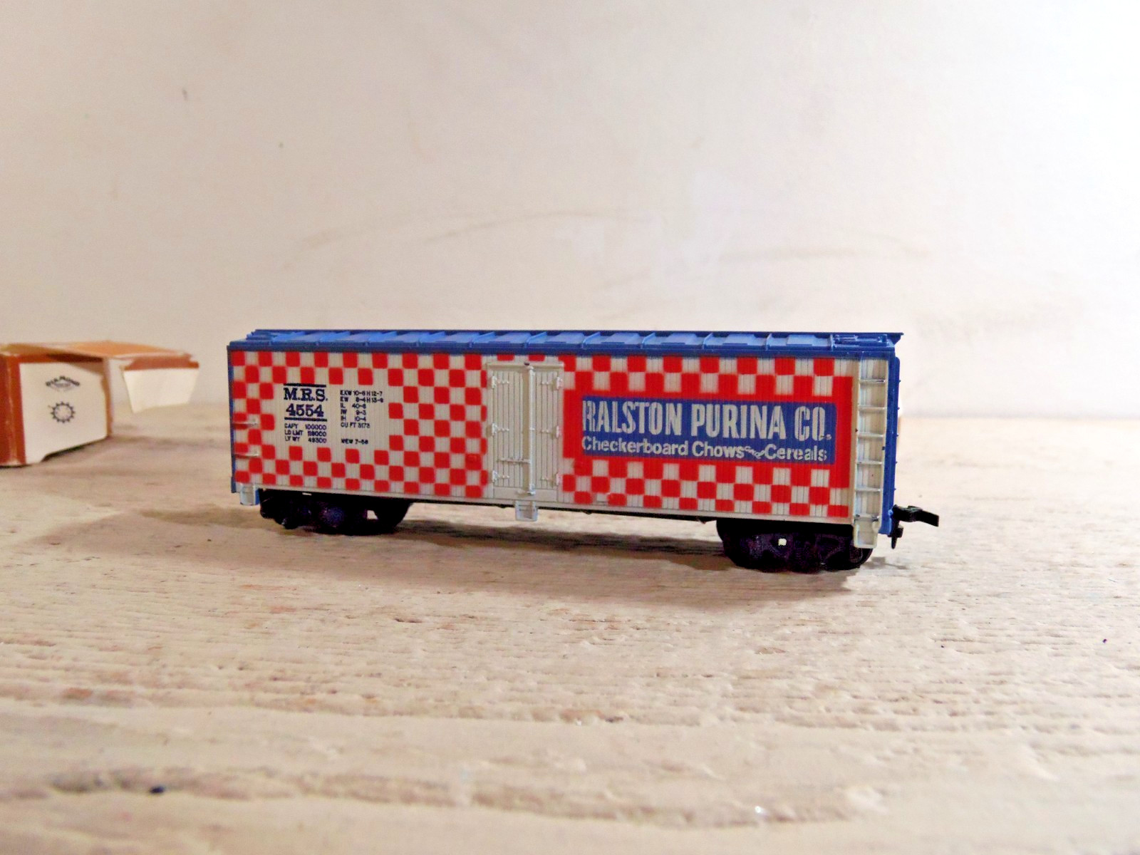 HO Lot of 6 Ralston Purina Box Cars Parts Pieces