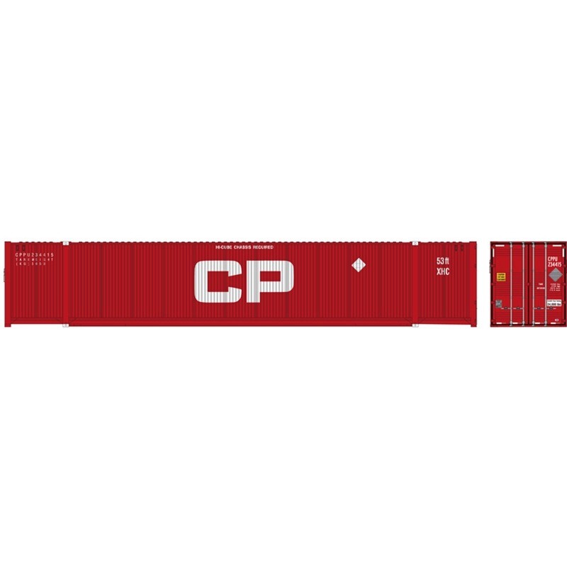Atlas HO Scale ~ New ~ 53′ CIMC Container ~ Canadian Pacific #1 ~ 3Pc ~ 20006675