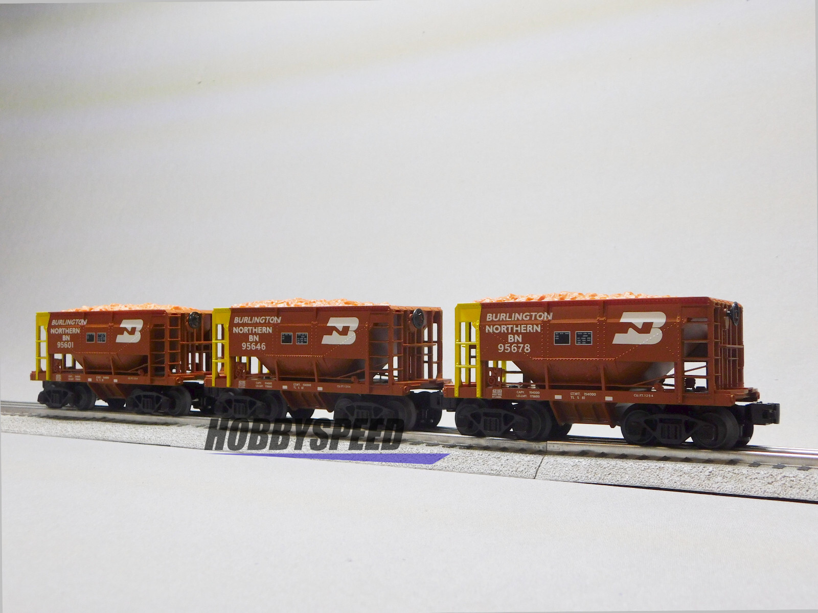 LIONEL BURLINGTON NORTHERN STANDARD O ORE CAR 6 PACK #1 O GAUGE 2243180 NEW