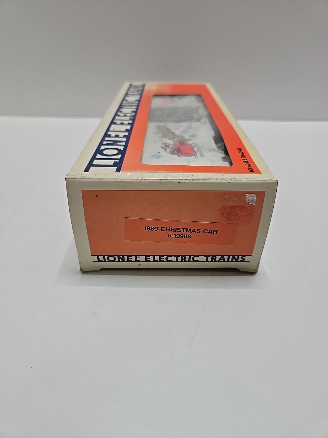 LIONEL 6-19908 CHRISTMAS BOX CAR 1989 SEASONS GREATINGS NEW IN ORIG BOX