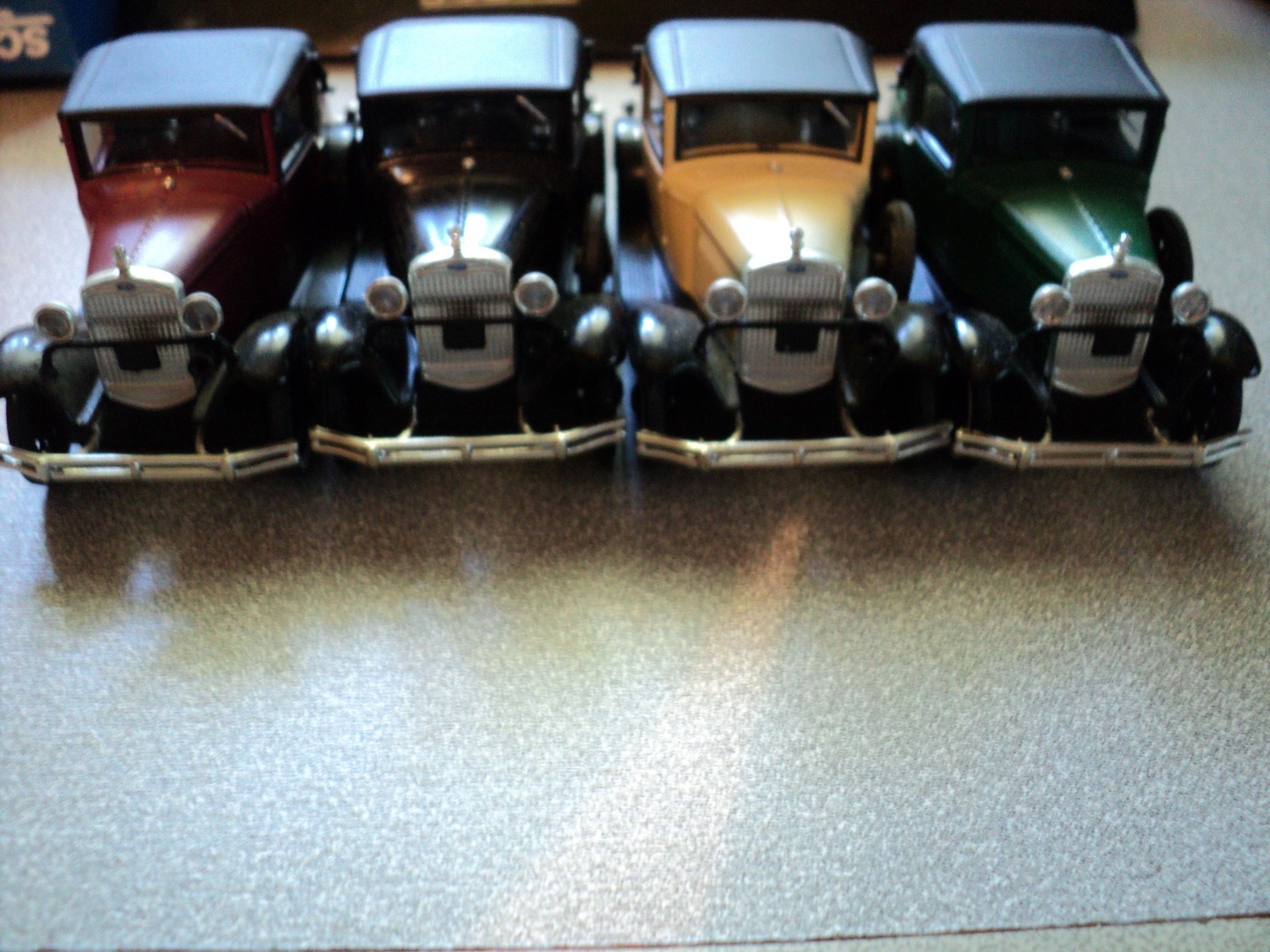 Four (4) Athearn Diecast 1:50 Scale Ford Model “A” Sport Coupes in L/N Condition