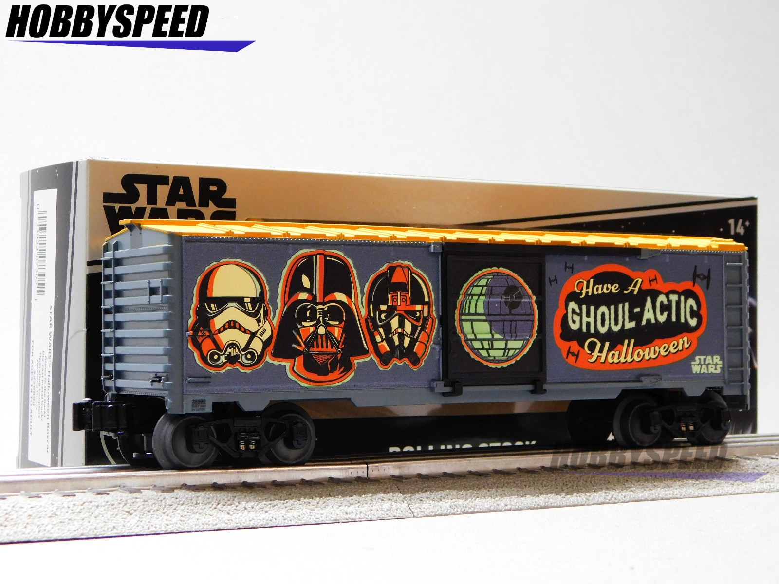 LIONEL STAR WARS HALLOWEEN BOXCAR O GAUGE GLOW IN THE DARK train car 2528890 NEW