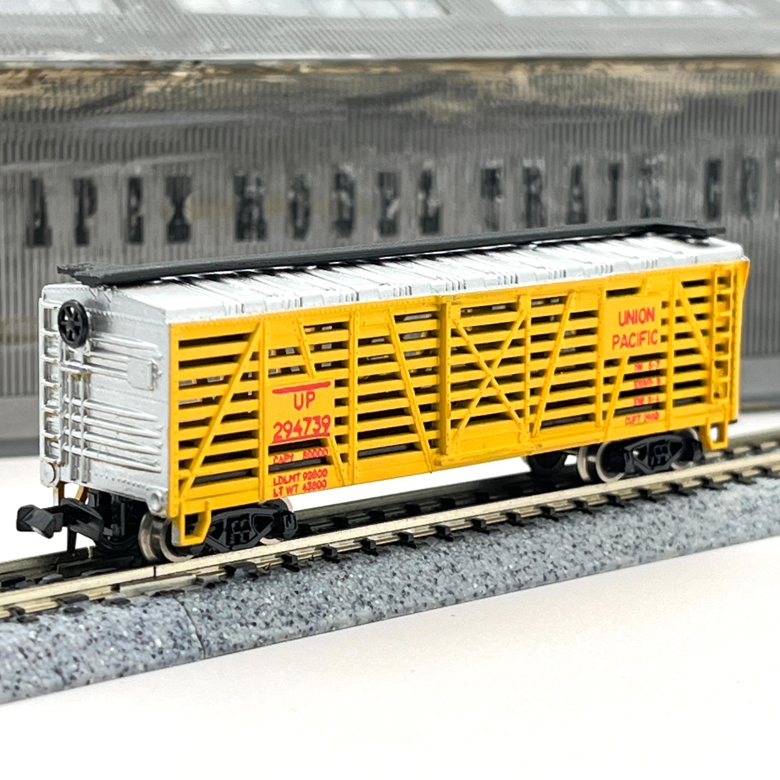 Life-Like N Scale 7790 Union Pacific Despatch Stock Cattle Livestock Car 294739