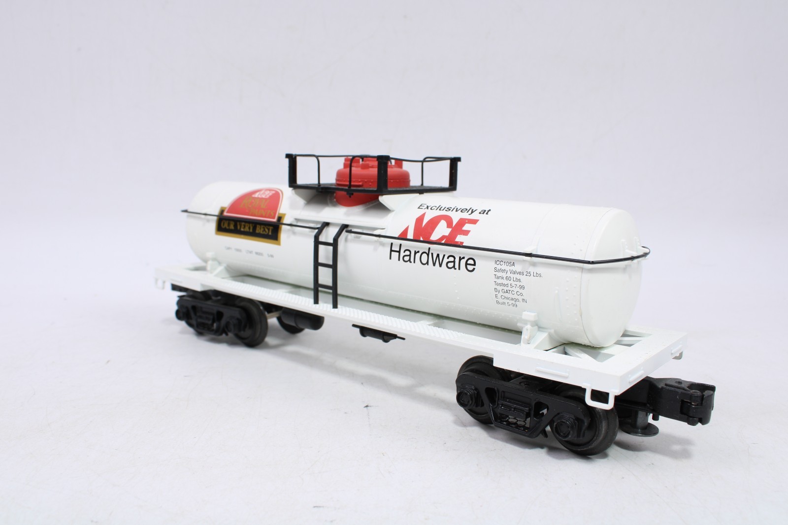 Industrial Rail IDM ACE-99 O Scale Tank Car Ace Hardware ACE-99