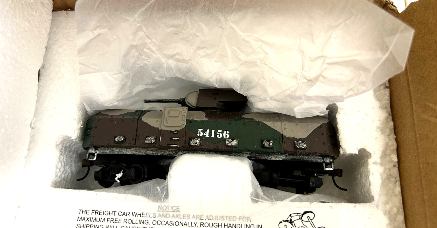 Hawthorne Village “Rail Cruiser” 54156 WWII Armored Train Collection COA & NIB