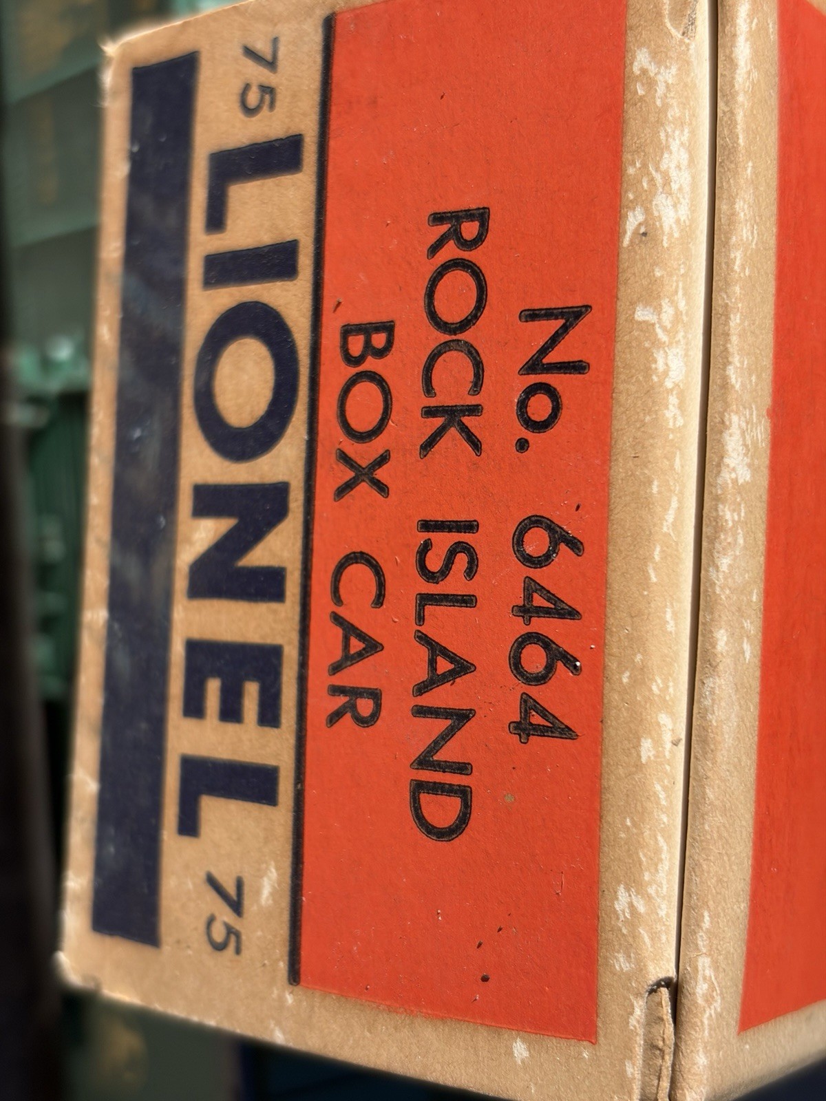 Lionel #6464-75 Rock Island Box Car Original Box Post War 50’s Nice