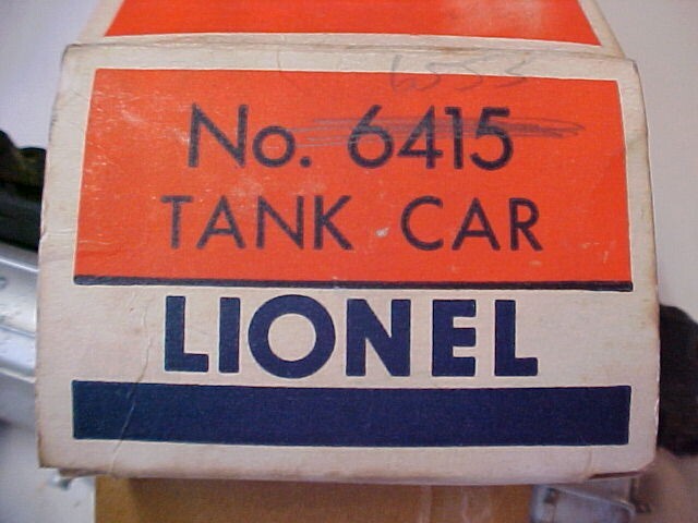 Lionel 1953-1955 6415 Sunoco 3 Dome Tank Car Unrun with Original box 6600 gal