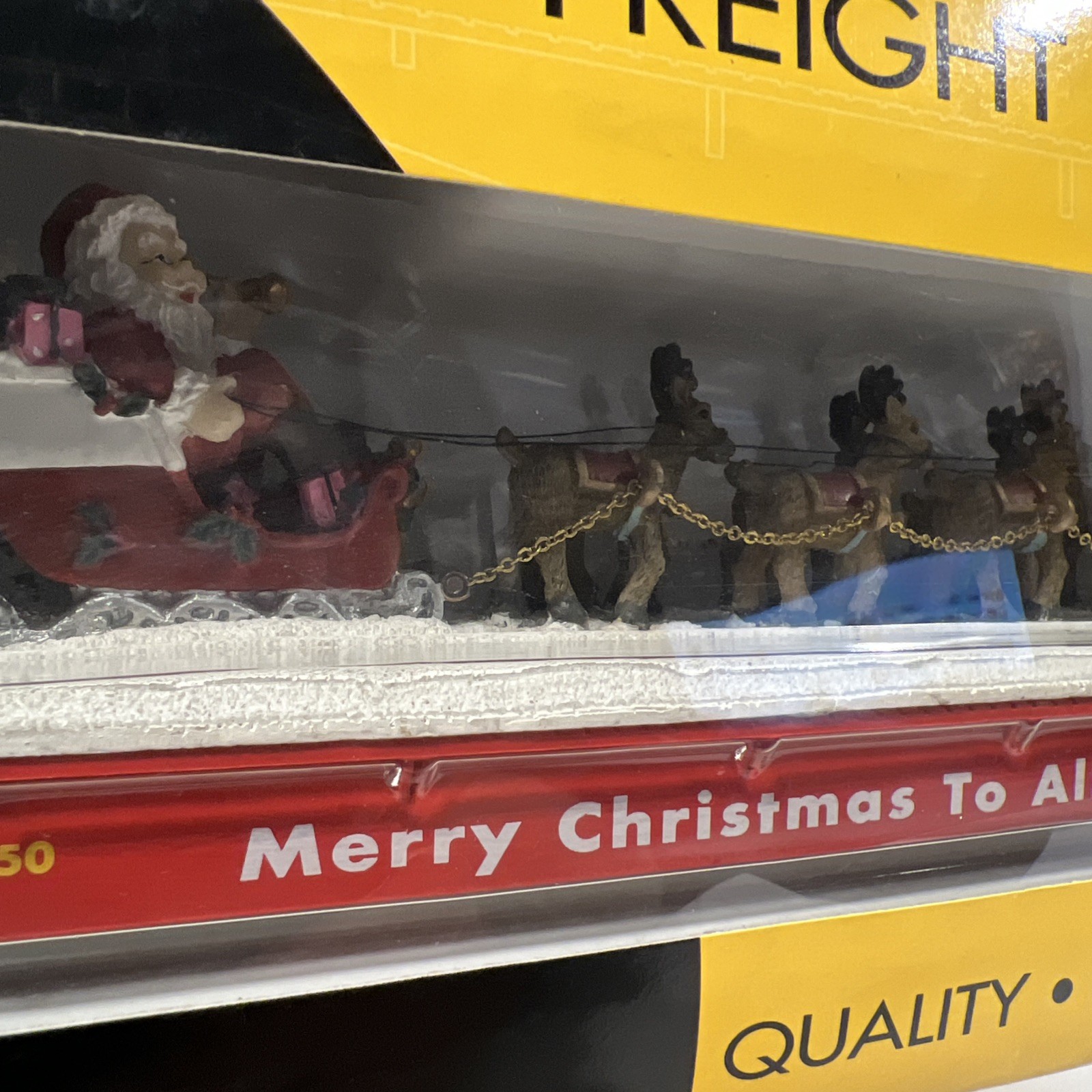 K-Line K691-7402 O Gauge Santa & 9 Reindeer Flatcar #121350 In Box