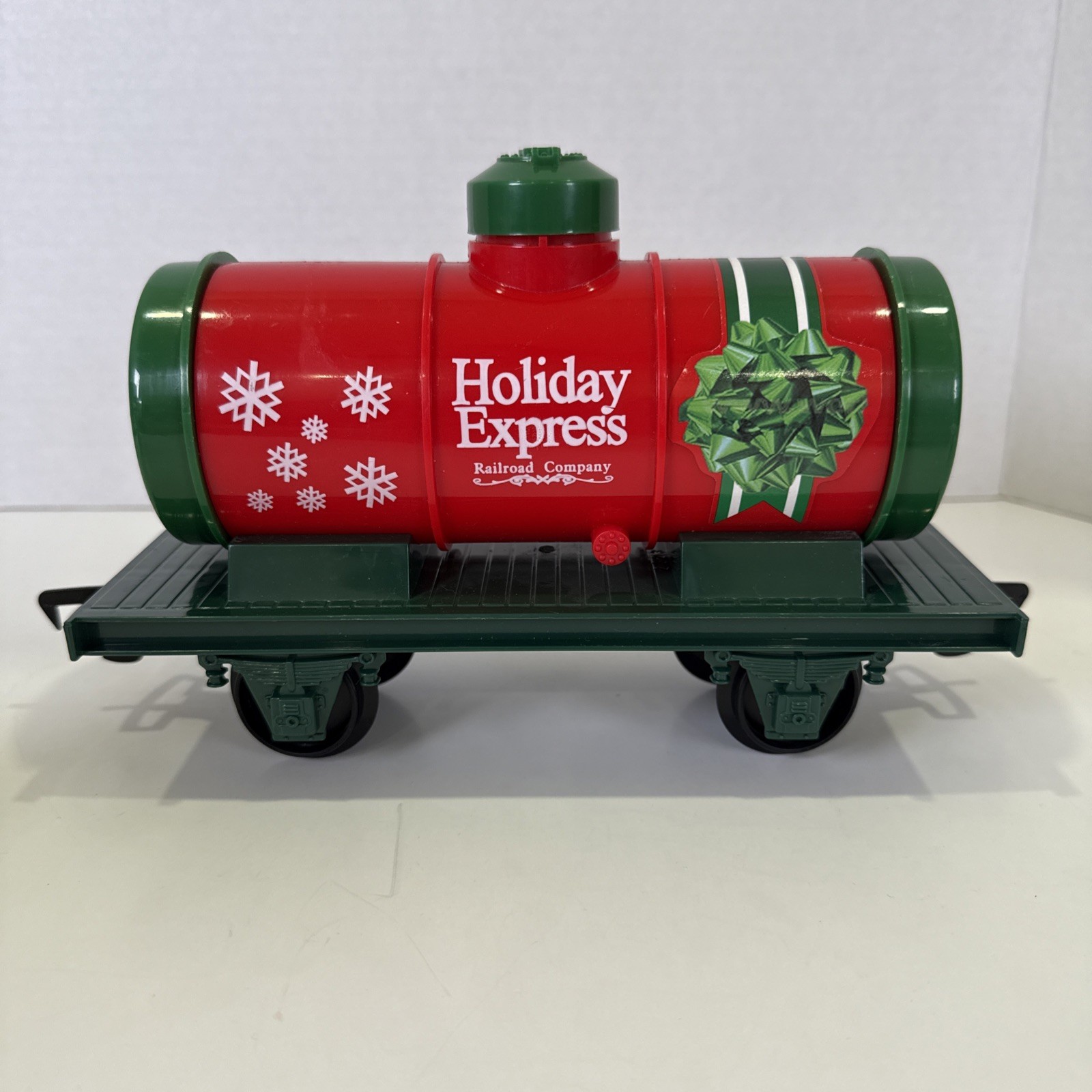Eztec OIL TANKER-Scientific Toy-Red Christmas Train Car-North Pole Express