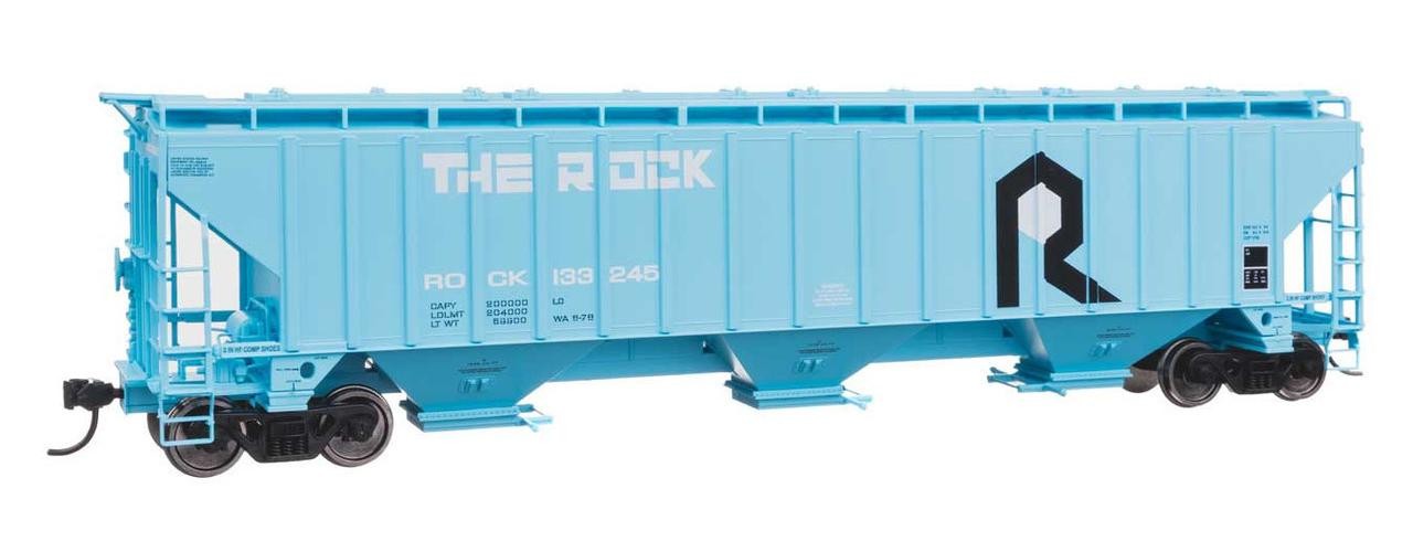 Walthers HO Scale ~ 4750 3-Bay Covered Hopper ~ Rock Island #133282 ~ 910-49068