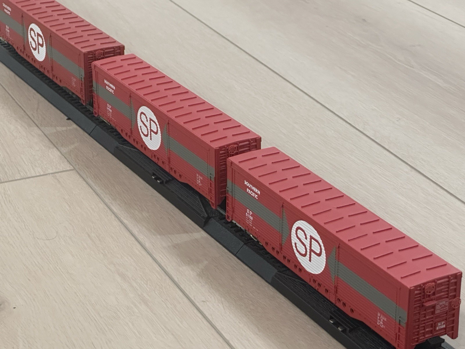 3 LOT Bachmann HO Southern Pacific SP Evans All-Door Boxcars MetalWheel Knuckles