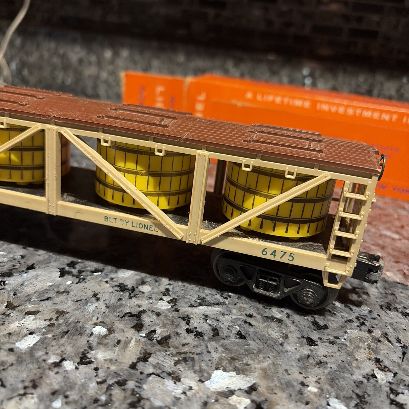 Postwar Lionel 6475 Pickle Vat Car From 1960~w/OB