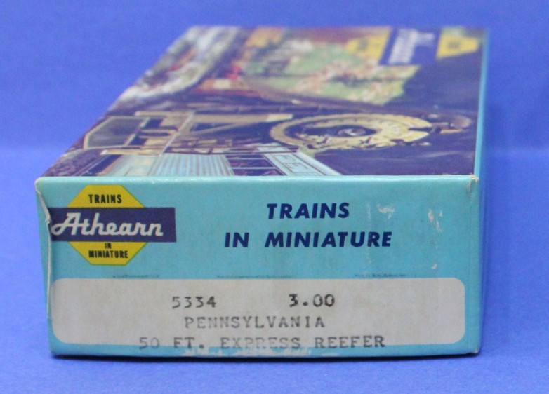 Athearn 5334 HO 50′ Express Reefer kit PRR Tuscan 2701 NIB