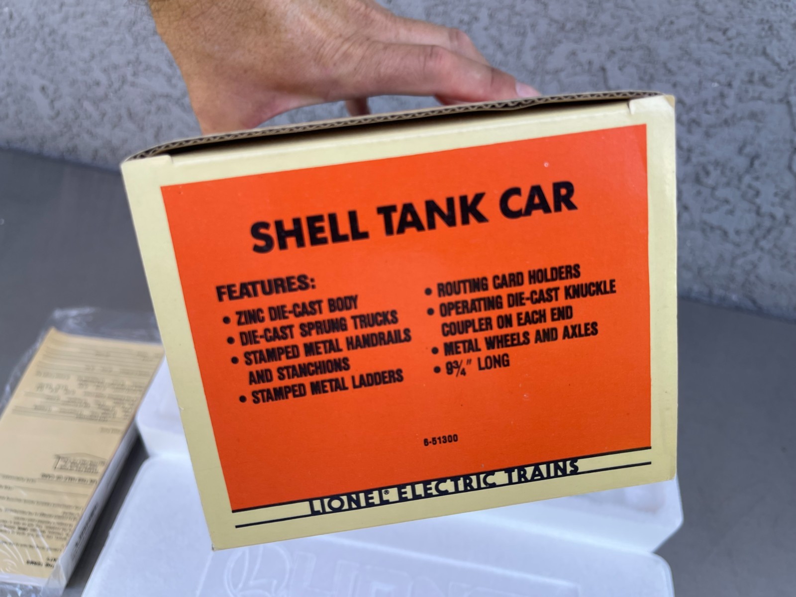 Lionel Semi-Scale 6-51300 Shell O Gauge Train Tank Car In Box