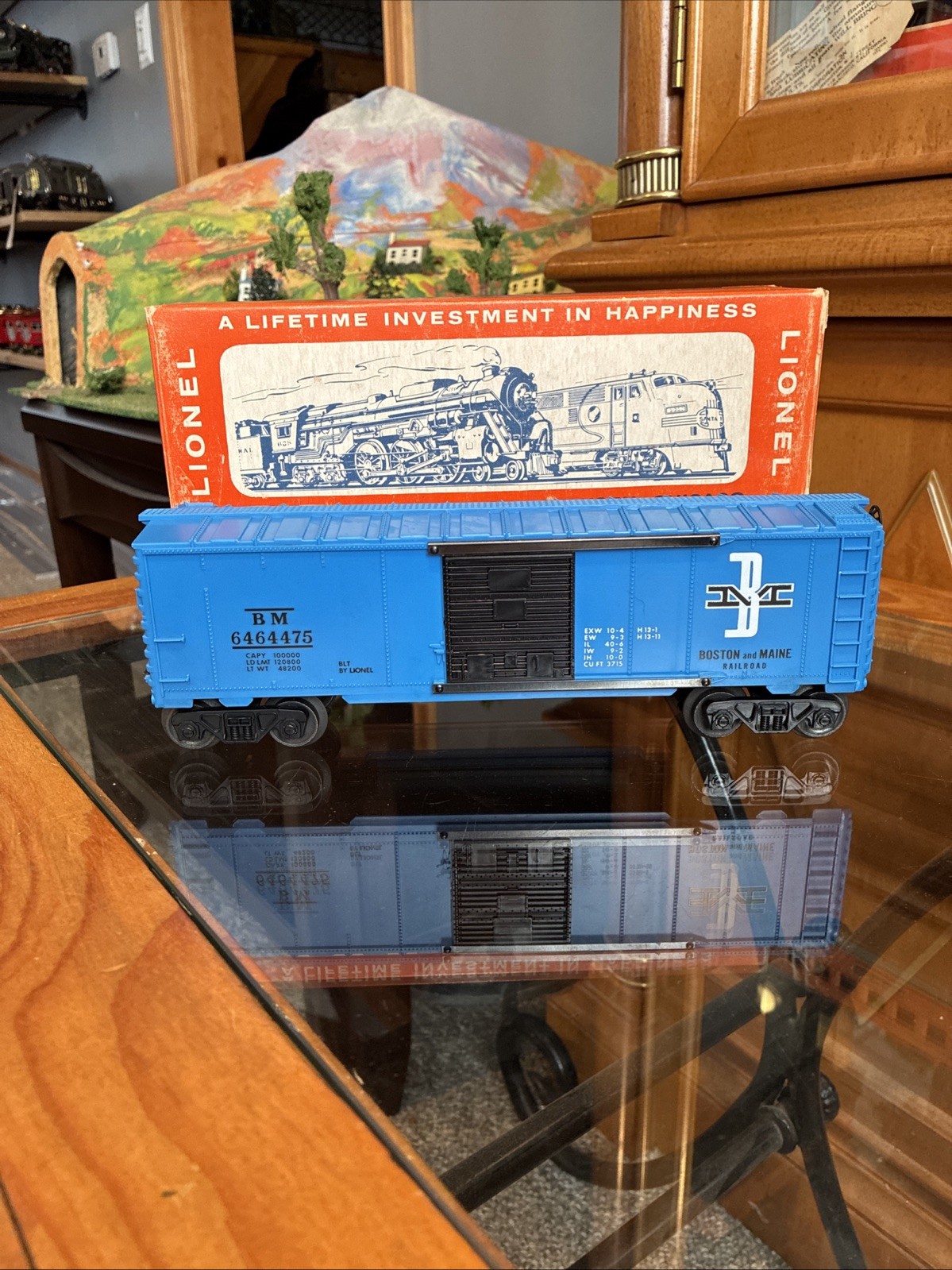 ~Variation G Mint Un-run~Lionel Postwar 6464-475 B&M (No BLT Date) W/Good Box!