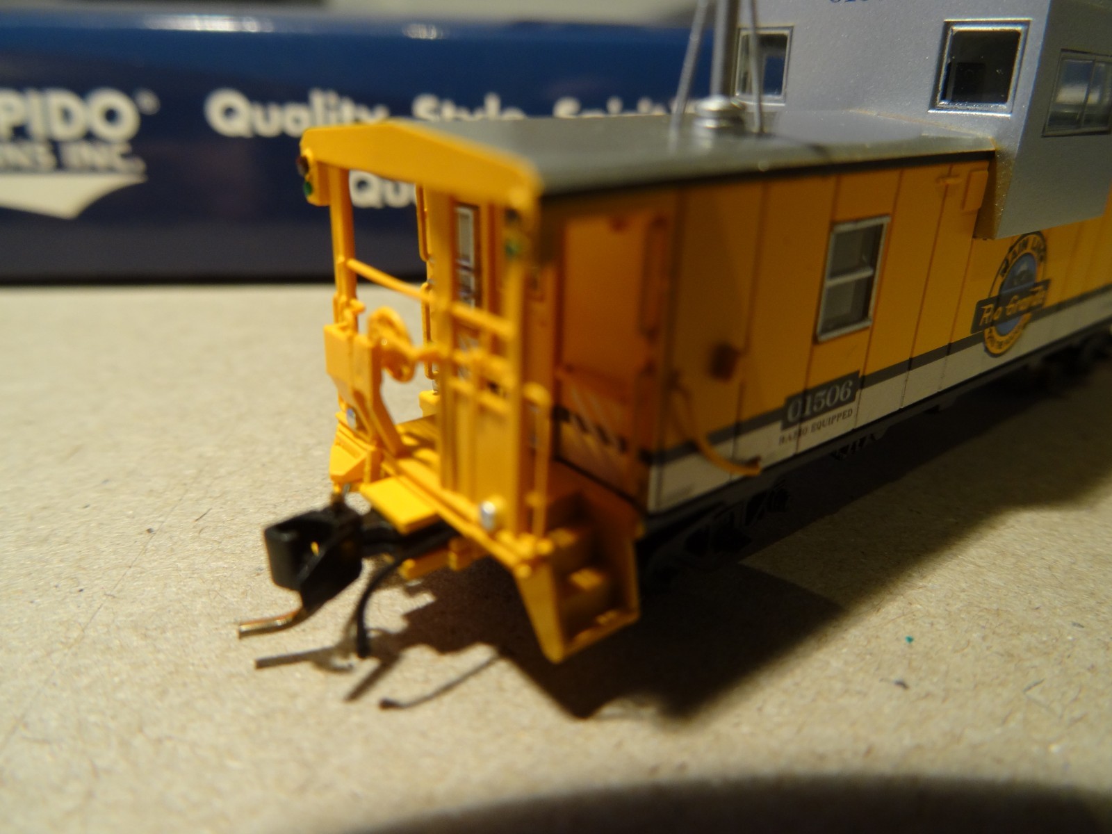 RAPIDO trains Inc. #510036 Wide- Vision Caboose Rio Grand #01506, N scale