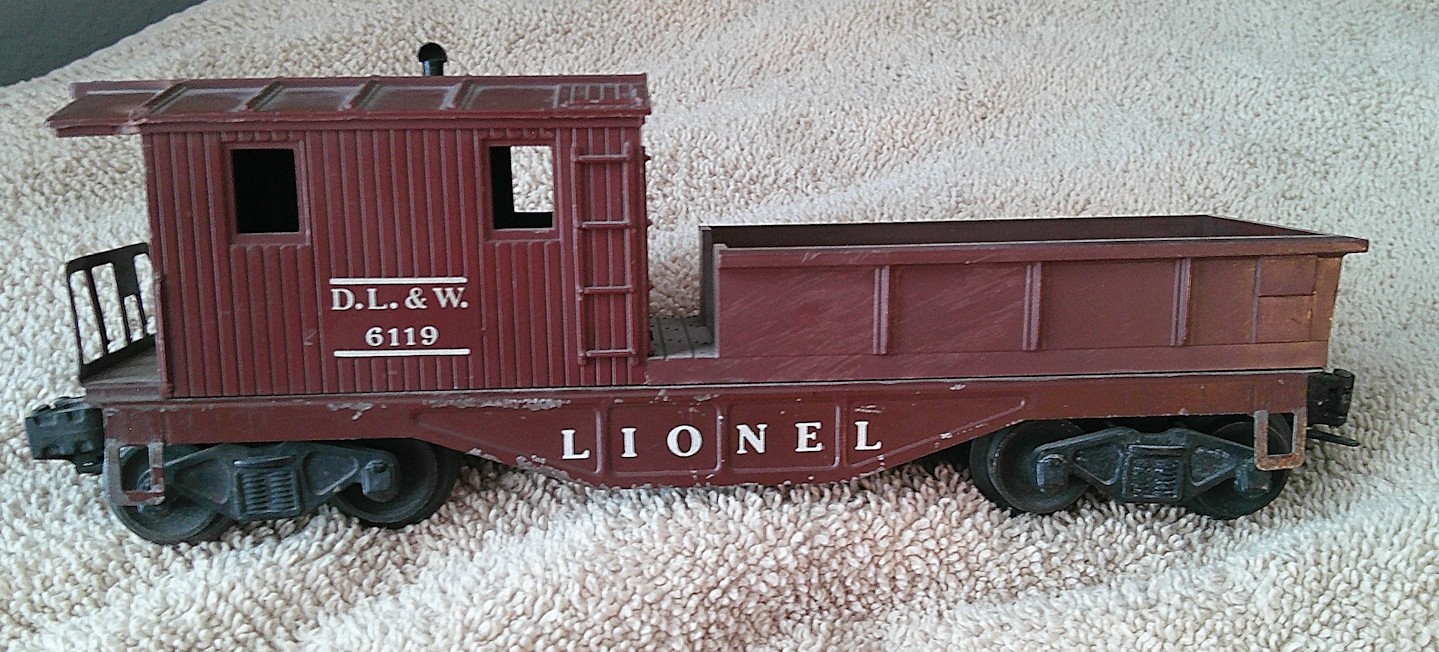 Lionel 6119 DL&W Work Caboose Brown Color