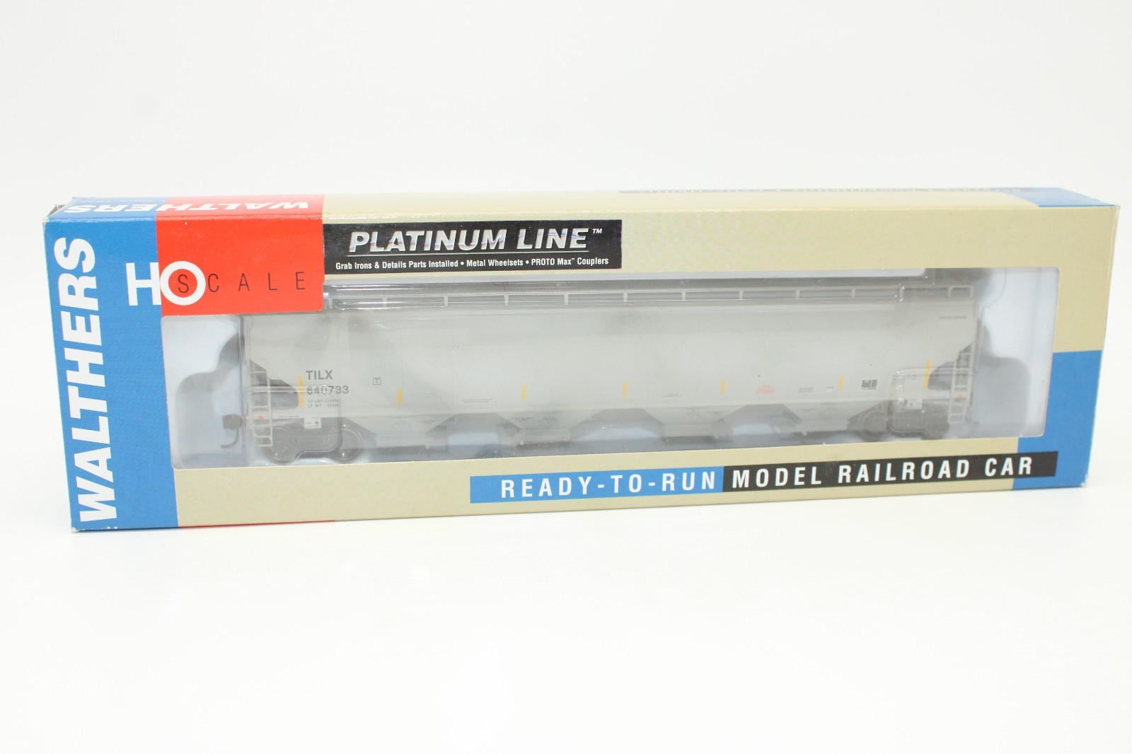 Walthers Platinum HO Scale TILX Trinity 6351 4 Bay Covered Hopper Car Graffiti