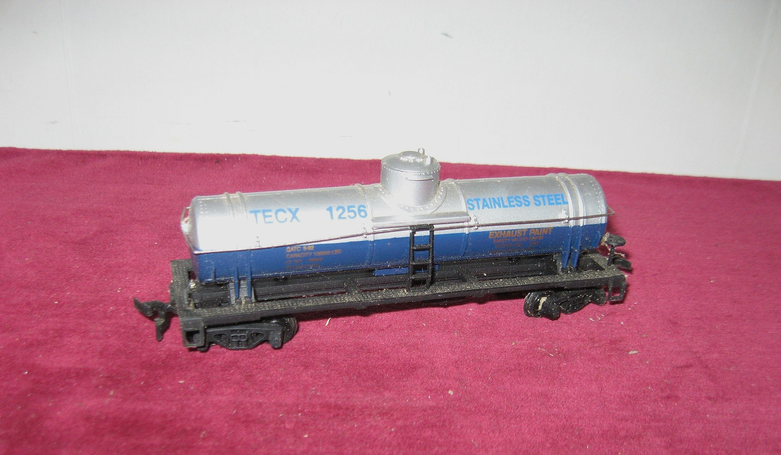 HO MANTUA #1256 STAINLESS STEEL TANK CAR – EASTWOOD SHORT LINE RR