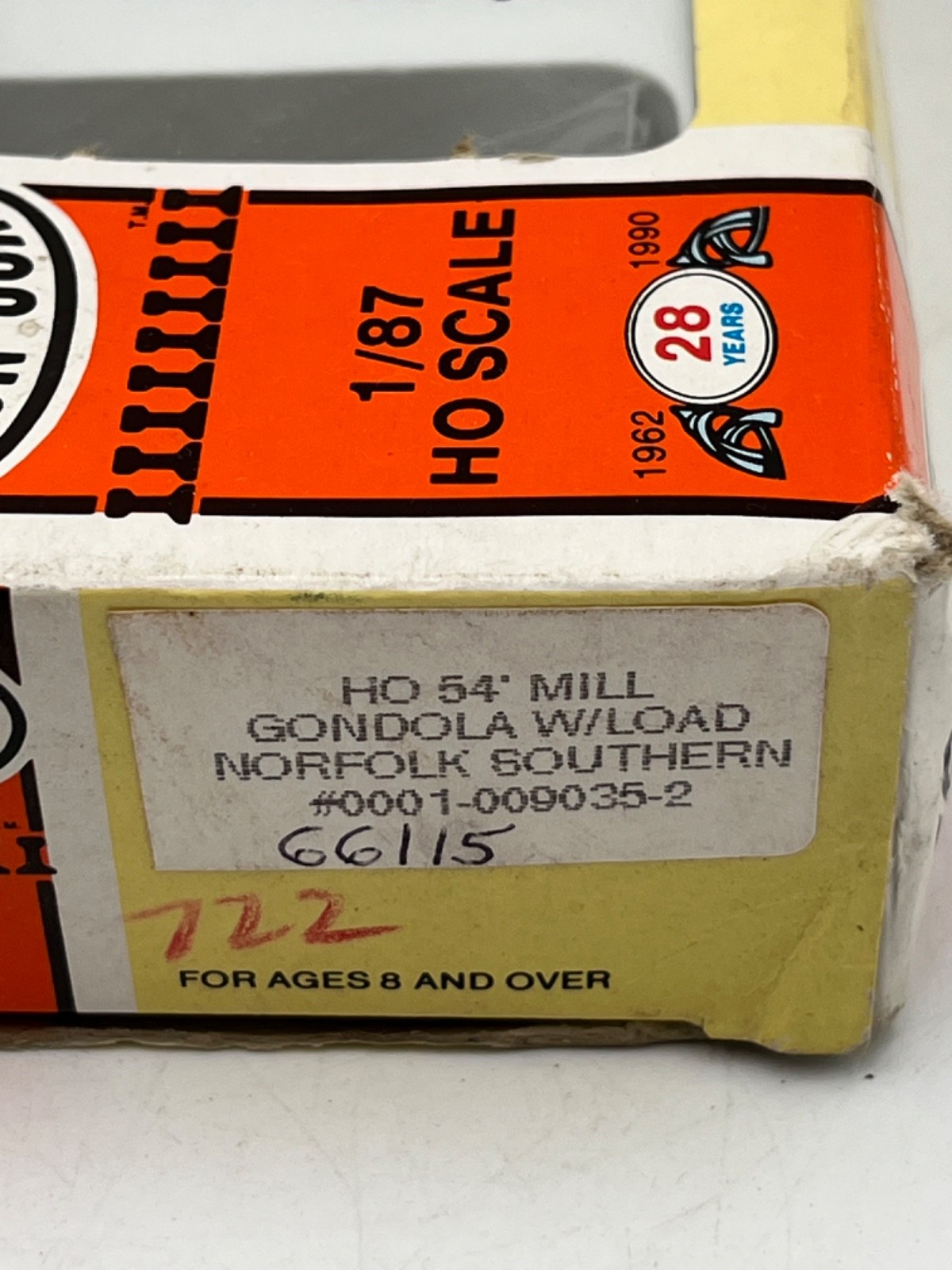 Con-Cor HO Scale 54′ Mill Gondola w/ Load Norfolk Southern SOU 661 Kit