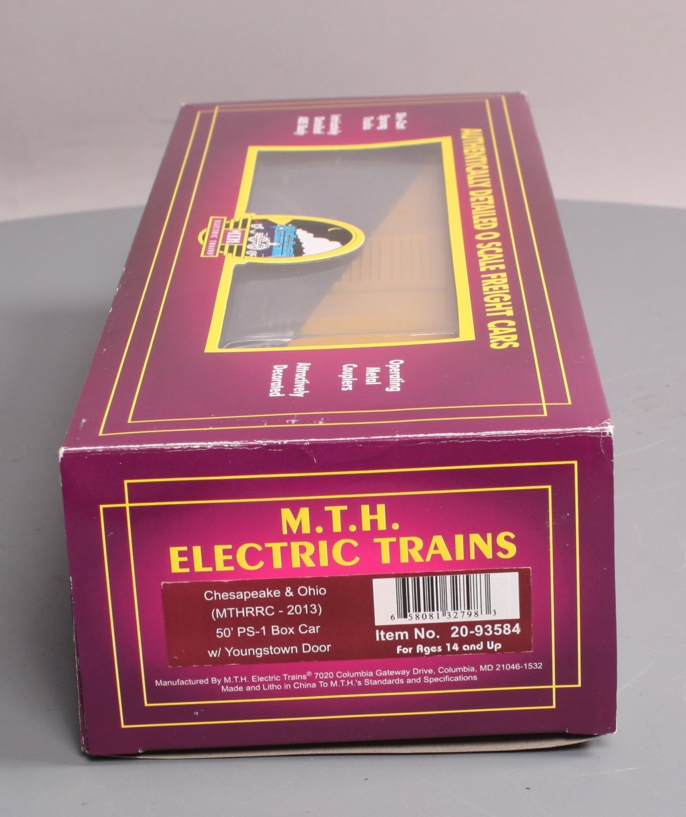MTH 20-93584 O Chesapeake & Ohio 50′ PS-1 Box Car w/Youngstown Door #21299 LN