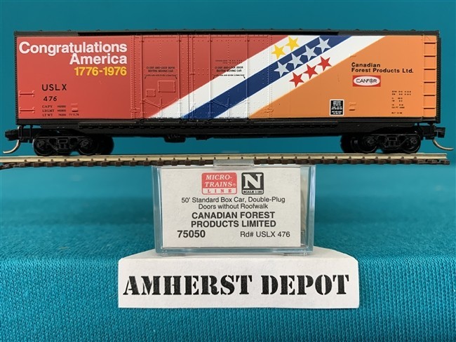 75050 Micro Trains Canadian Forest Products Box Car #476 N Scale New